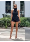 MIAMI ŞORT BLUZ TAKIM SİYAH