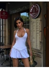Morliva Aksesuarlı Mini Boy Elbise 1113