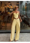 SALGU BÜSTİYER & PANTOLON TAKIM SARI