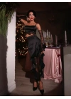 SASHA SATEN TAKIM SİYAH