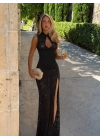 SEDONA CORSET & DANTEL ELBİSE + G-STRİNG SİYAH