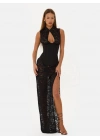 SEDONA CORSET & DANTEL ELBİSE + G-STRİNG SİYAH