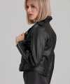 Kadın Siyah Deri Ceket