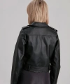 Kadın Siyah Deri Ceket