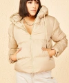 Kadın Kapüşonlu Şişme Mont puqqa