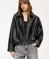 Yeni Sezon P&B Suni Oversize Bomber Deri Ceket