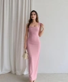 Kadın Maxi Elbise - Pembe