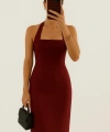 Boyundan Askılı Maxi Kalem Elbise