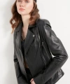Kadın Siyah Hakiki Deri Ceket