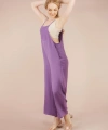 Kadın Lila Askılı Bol Kesim Atletli Tulum