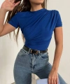 Büzgülü Kısa Kol Bluz