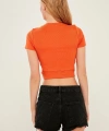 Kadın Oranj Pencere Detaylı Kaşkorse Bluz