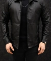 Erkek Siyah Deri Ceket