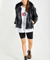 Oversize Suni Deri Mont