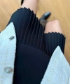 Kadın Pileli Etek Siyah