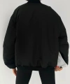 Siyah Unisex Bomber Su Itici Mont