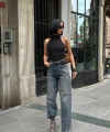 Kadın Baggy Jean Yüksek Bel Palazzo Esnek Kot Pantolon