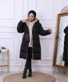 Kadın Regular Fit Çift Taraflı Uzun Şişme Mont