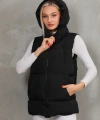 Kadın Kapüşonlu Şişme Yelek Boyfriend