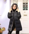 Kadın Çift Taraflı Uzun Şişme Mont 0002
