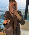 Kahve Düğmeli Süet Ceket
