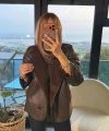 Kahve Düğmeli Süet Ceket
