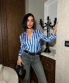 Çok Renkli Dikey Çizgili Premium Saten Gömlek - Retro Şık Tasarım