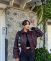 Bordo Bomber Deri Ceket