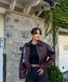 Bordo Bomber Deri Ceket