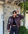 Bordo Bomber Deri Ceket