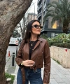 Kadın Kahverengi Suni Deri Ceket