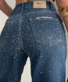 Taş Detaylı Jean Kot Pantolon