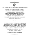 Kadın Taşlı Tasarım Kar Yıkama Mavi Yüksek Bel Trend Palazzo Jean Pantolon