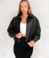 Oversize Yeni Sezon Bomber Deri Ceket