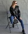 Leather Siyah Deri Ceket