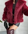 DAME Yumuşak Dokunuşlu Oversize Premium Kürk Peluş Mont