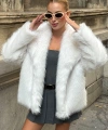 Kabarık Yaka Kürk Ceket Mont