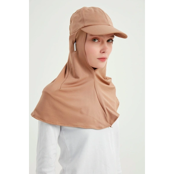 Kadın Kahve Tesettür Şapka