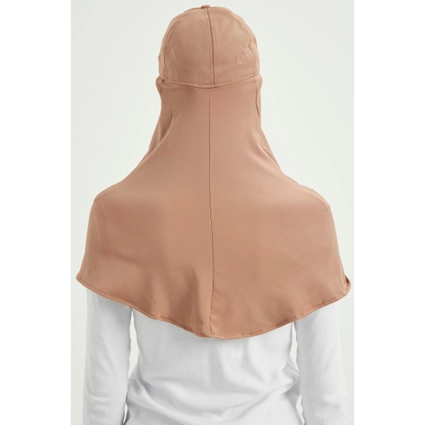 Kadın Kahve Tesettür Şapka