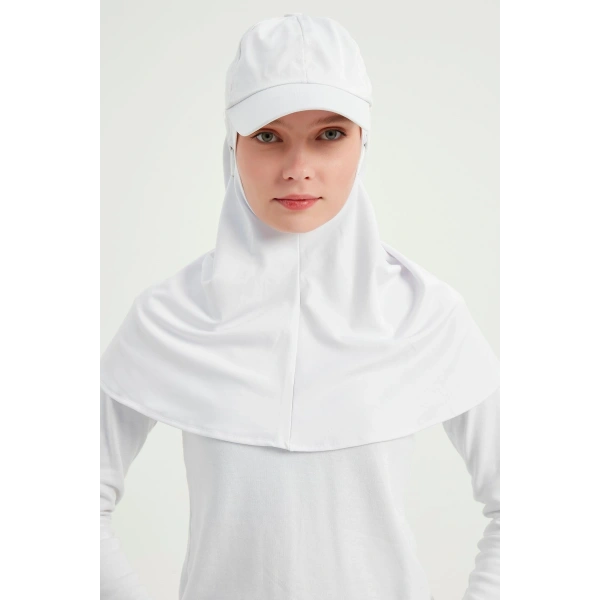 Kadın Beyaz Tesettür Şapka