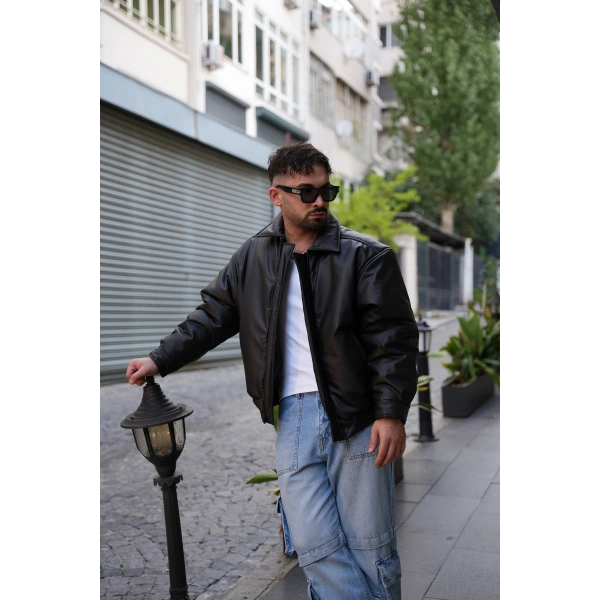 ERKEK KIŞLIK DERİ MONT