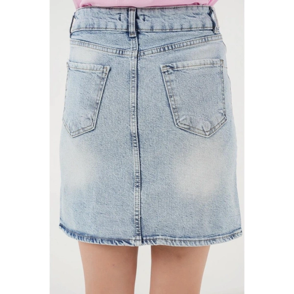 Kadın Mini Kot Etek