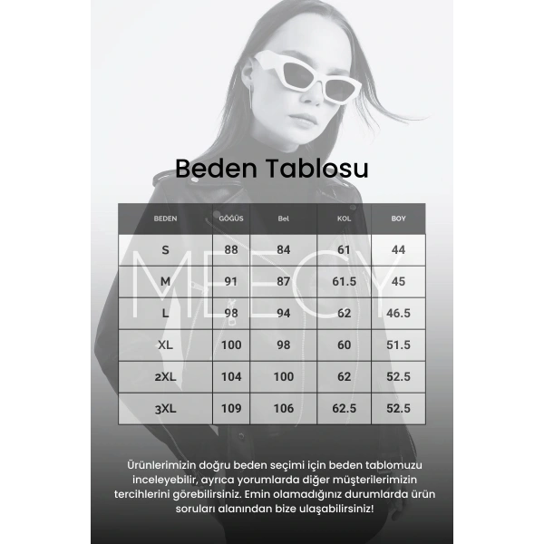 Kadın Deri Ceket Dikişsiz