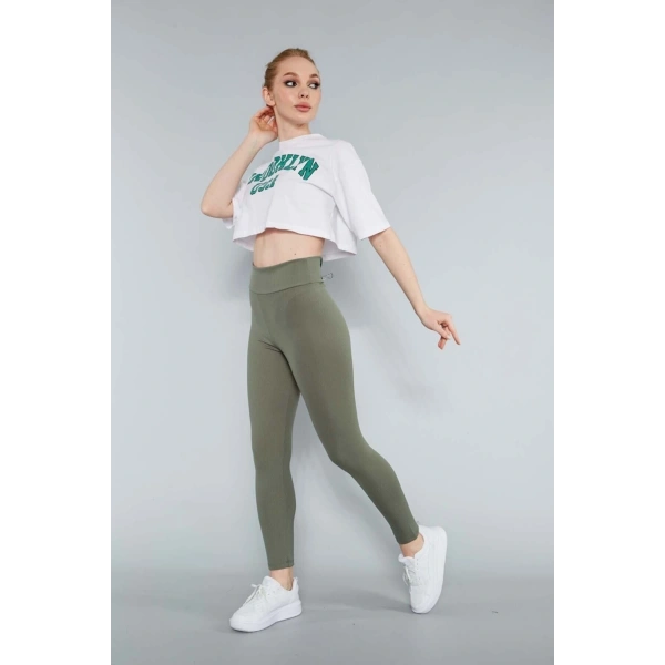 Fitilli Tayt Dikişsiz Toparlayıcı Yüksek Bel