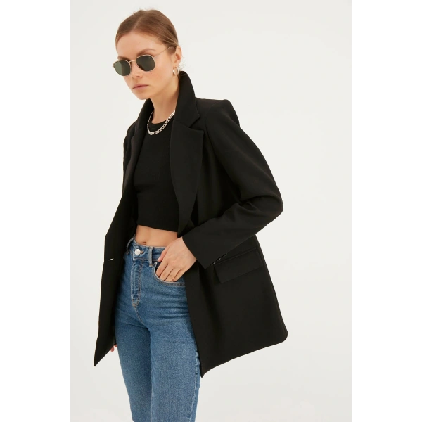 Kadın Siyah Blazer Ceket