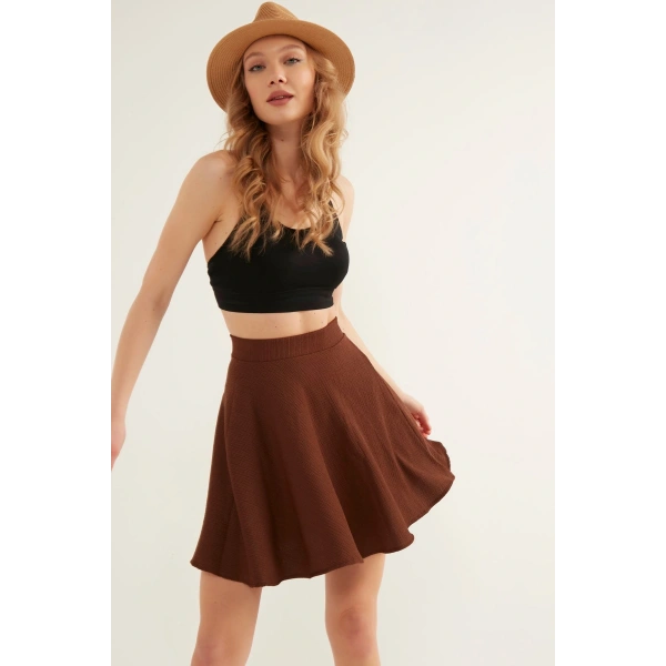 Kadın Kloş Mini Etek