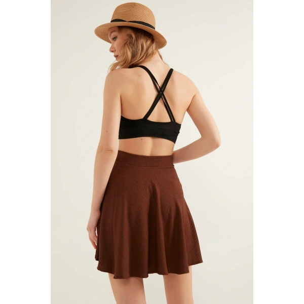 Kadın Kloş Mini Etek