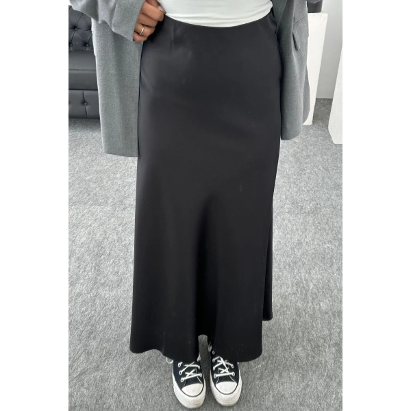 Kadın Kaliteli İthal Kumaş Saten Etek