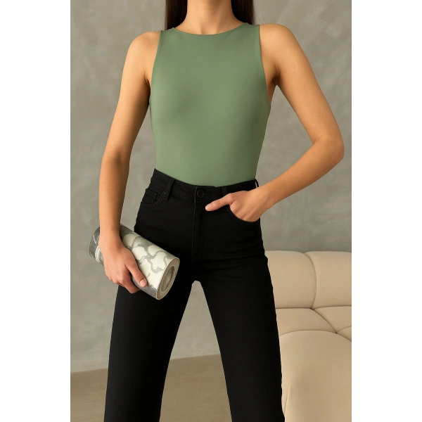 Kadın Sıfır Kollu Bodysuit