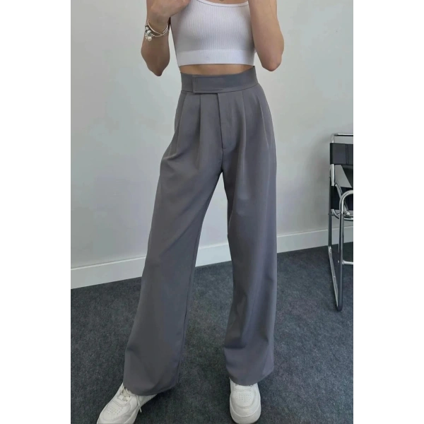 Line Kadın Likralı Cırt Kapama Gıri Palazzo Pantolon